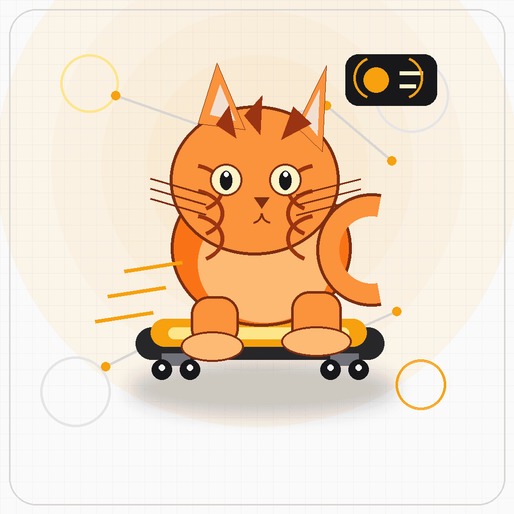 A cat on a skateboard, anime style — generated via x402 payment