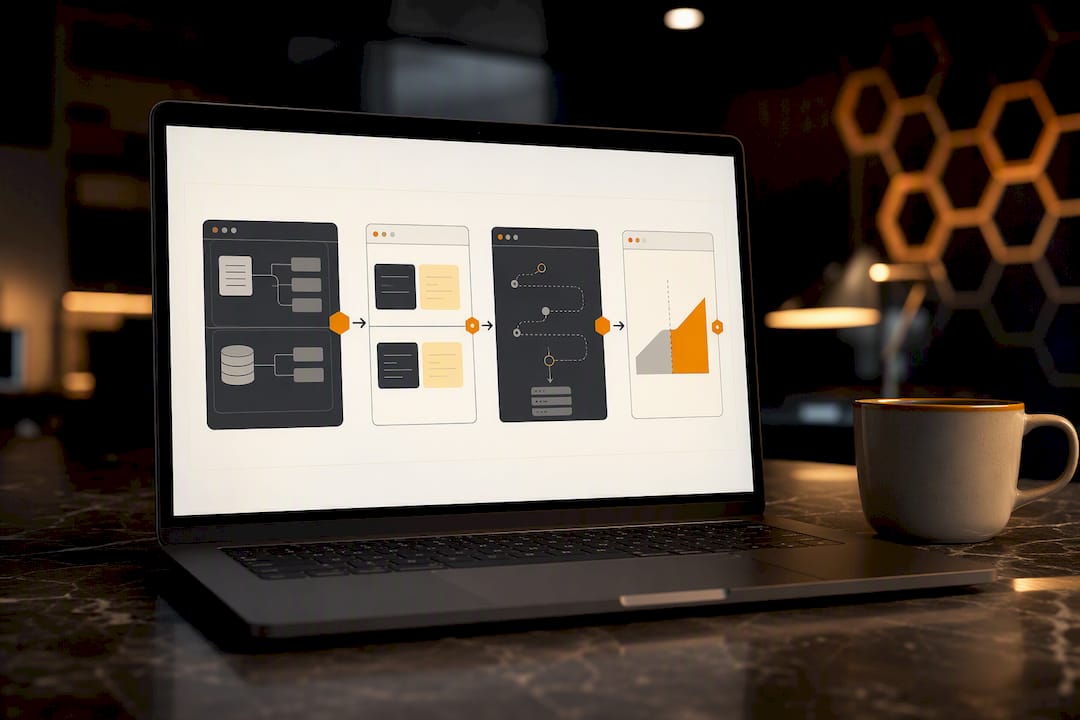 Agent framework migration stages illustration