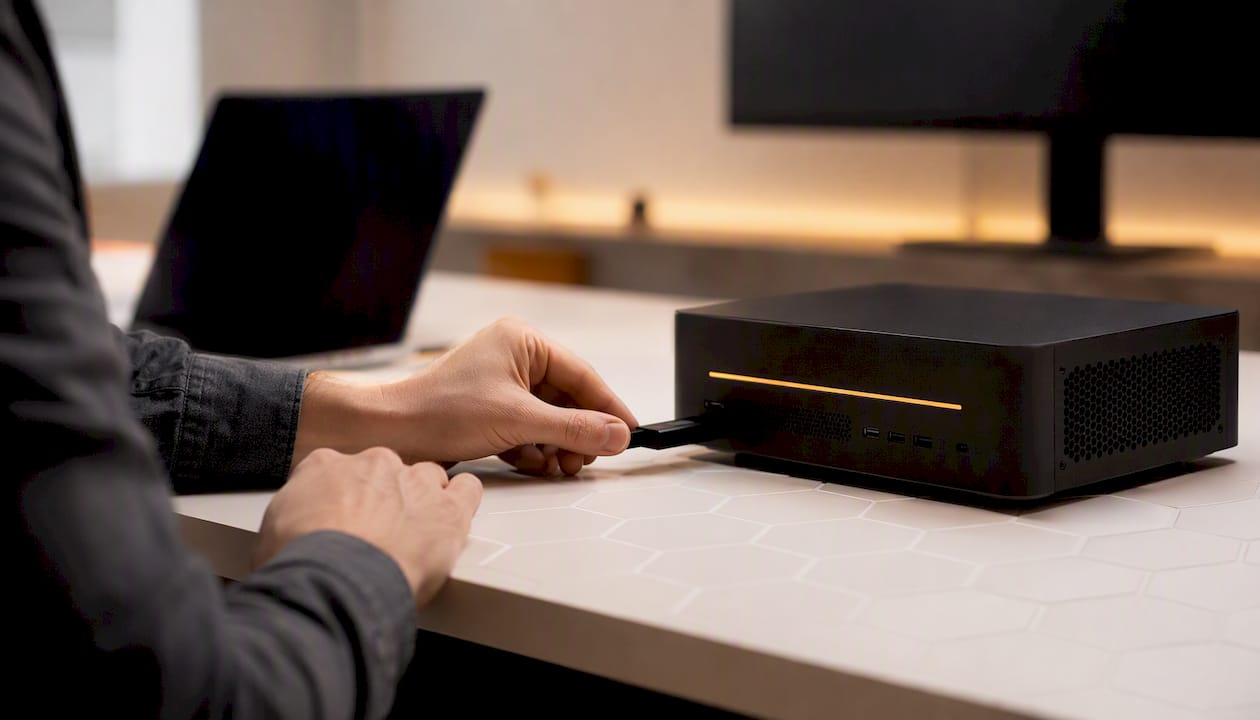 Hand connecting sandbox test device