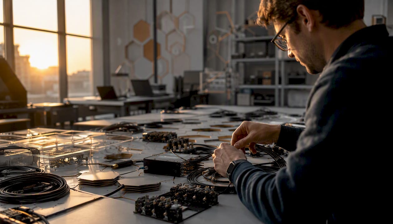 Hands connecting sandboxed agent hardware