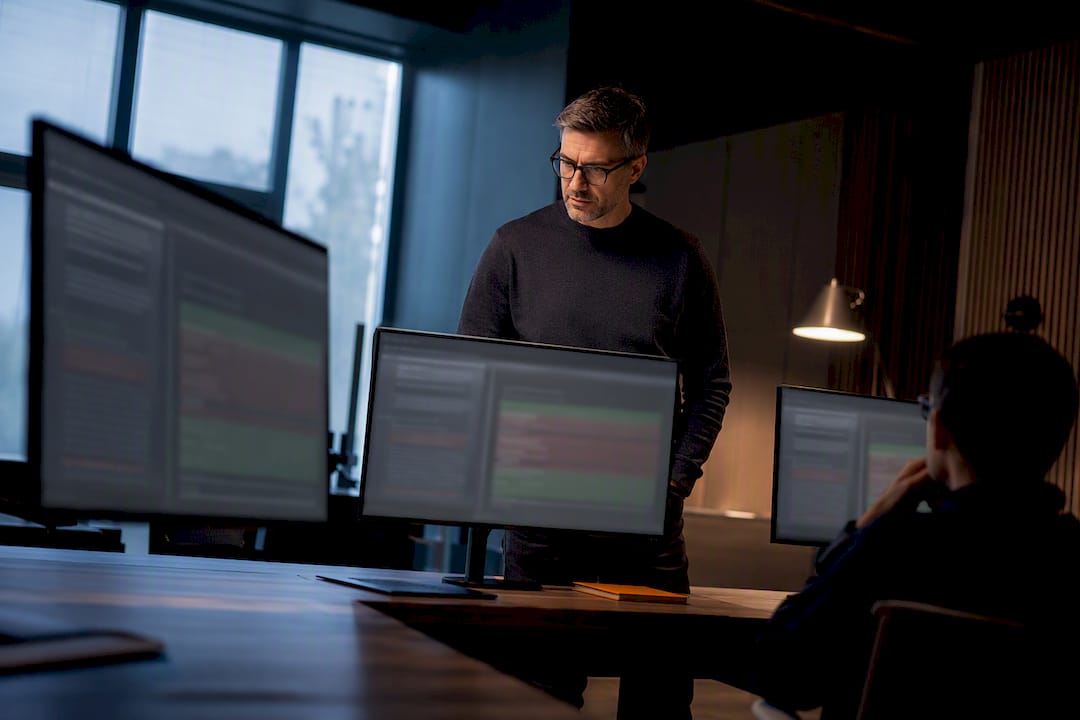 Engineer comparing three repository test sessions